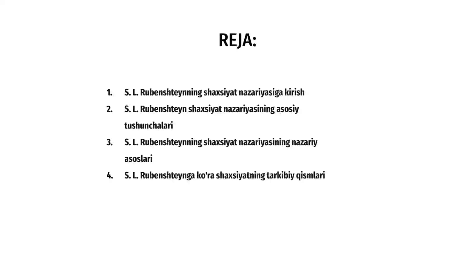S.L Rubenshteynning shaxs nazariyasi va uning mazmuni 2