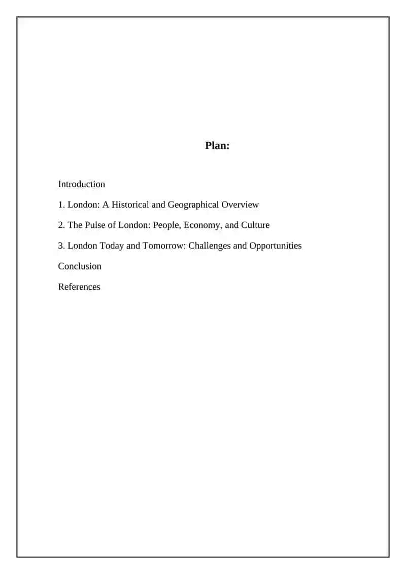 London: A Historical and Geographical Overview 2