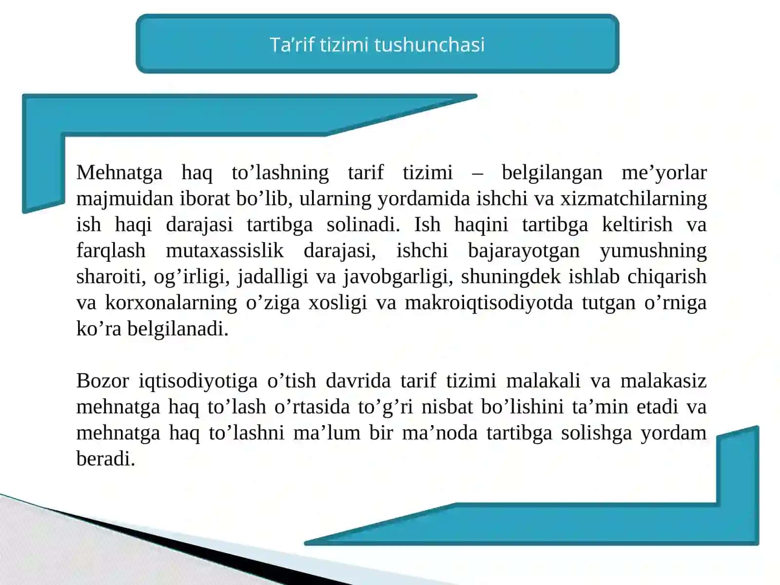 Мehnatga hаq to’lаshni tа’rif tizimi 2