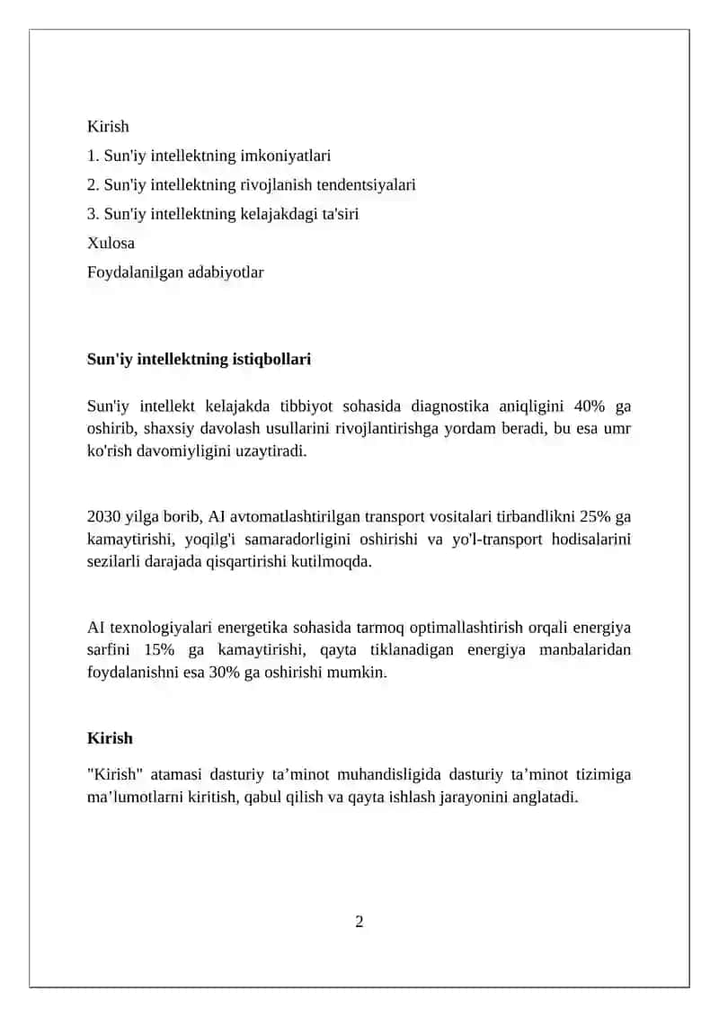 Suniy intellekt istiqboli 2