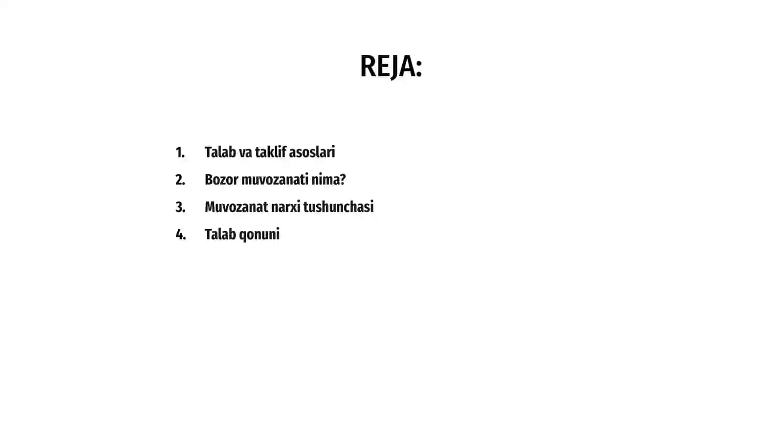 Talab va taklif muvozanati 2