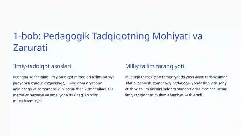 Pedagogik Tadqiqot Metodlari 2