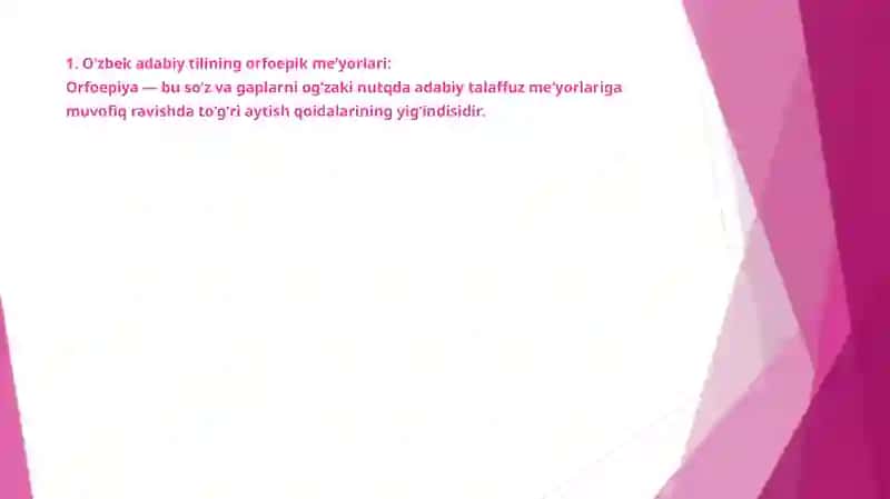 Oʻzbek adabiy tilining orfoepik meʼyorlari 2