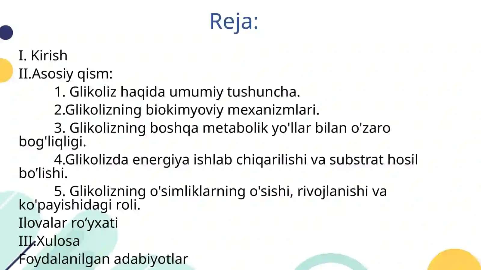 Glikolizva uning hujayra metabolizmidagi o'rni 2