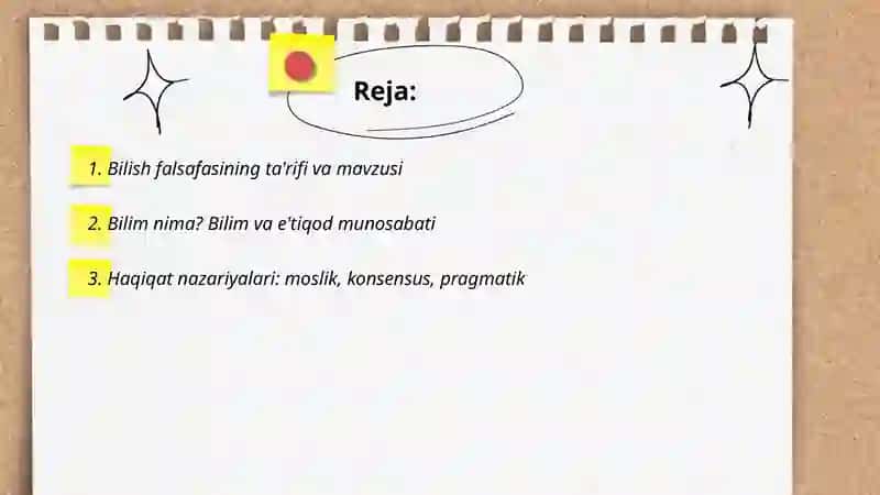 Bilish Falsafasi 2