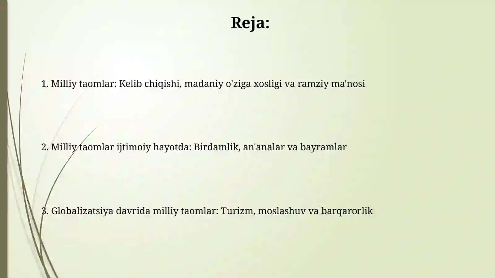 Milliy taomlarning etnografik oʻrni 2
