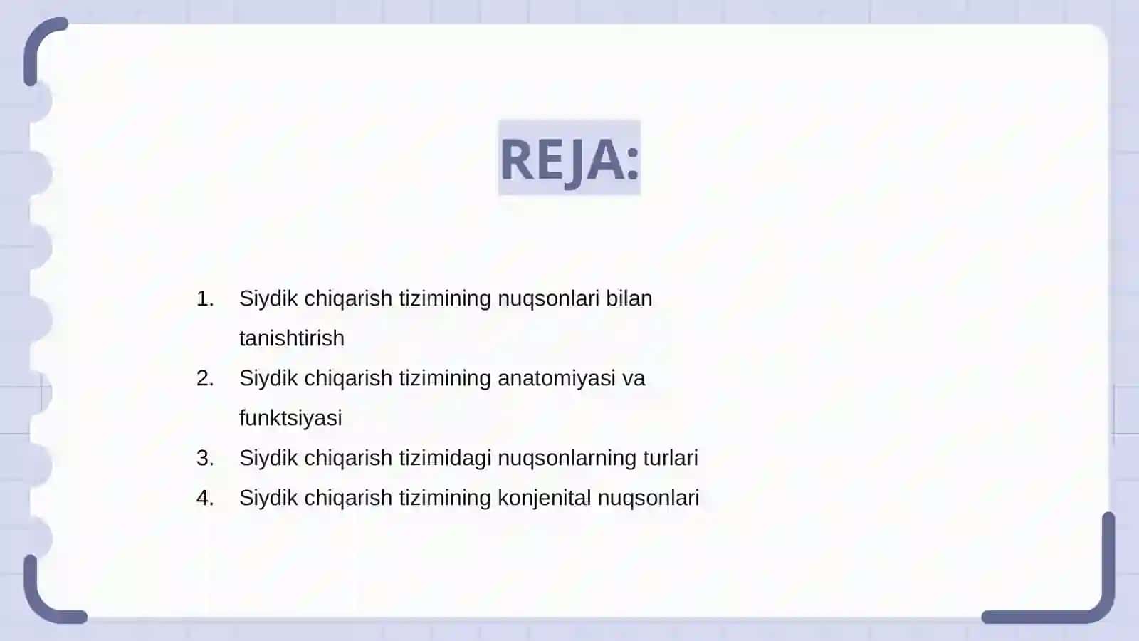 Siydik ajratish tizimining nuqsonlari 2