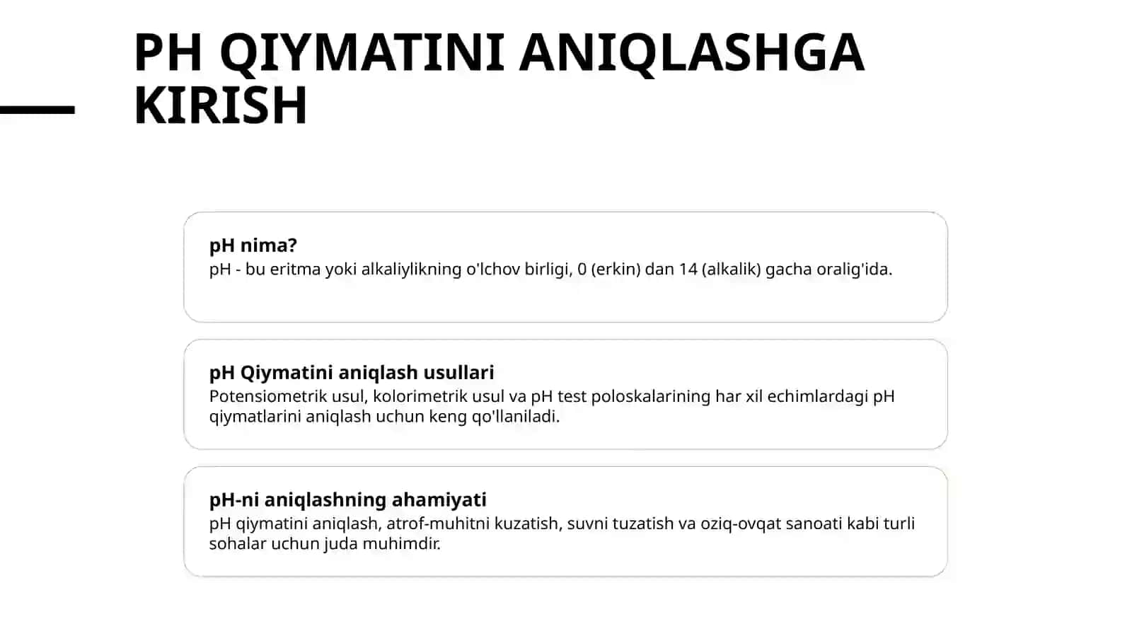 Eritma ph-ni potensiometrik usulda aniqlash 2