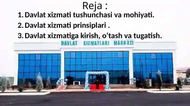 Davlat boshqaruvida davlat xizmati 2