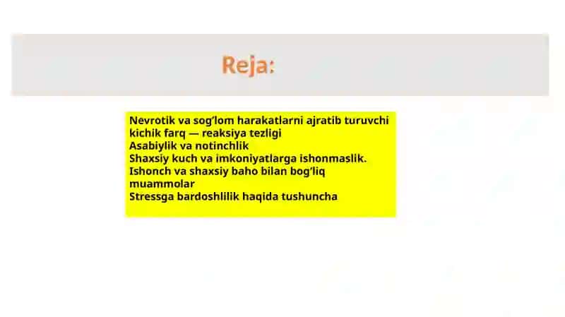 JAROHATDAN KEYINGI STRESSLI BUZILISH 2