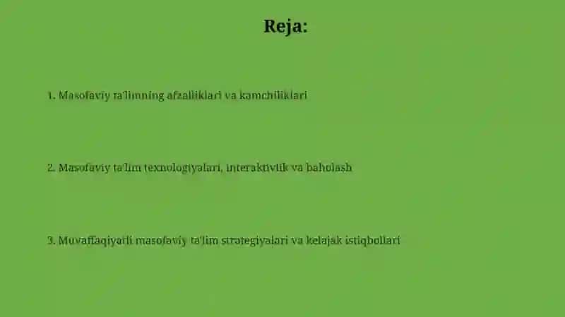 Masofaviy ta'lim 2