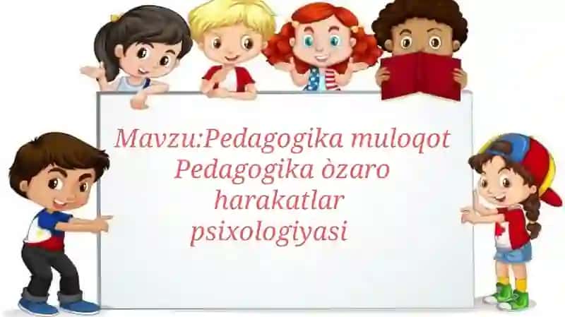 Pedagogikaòzaroharakatlar 2