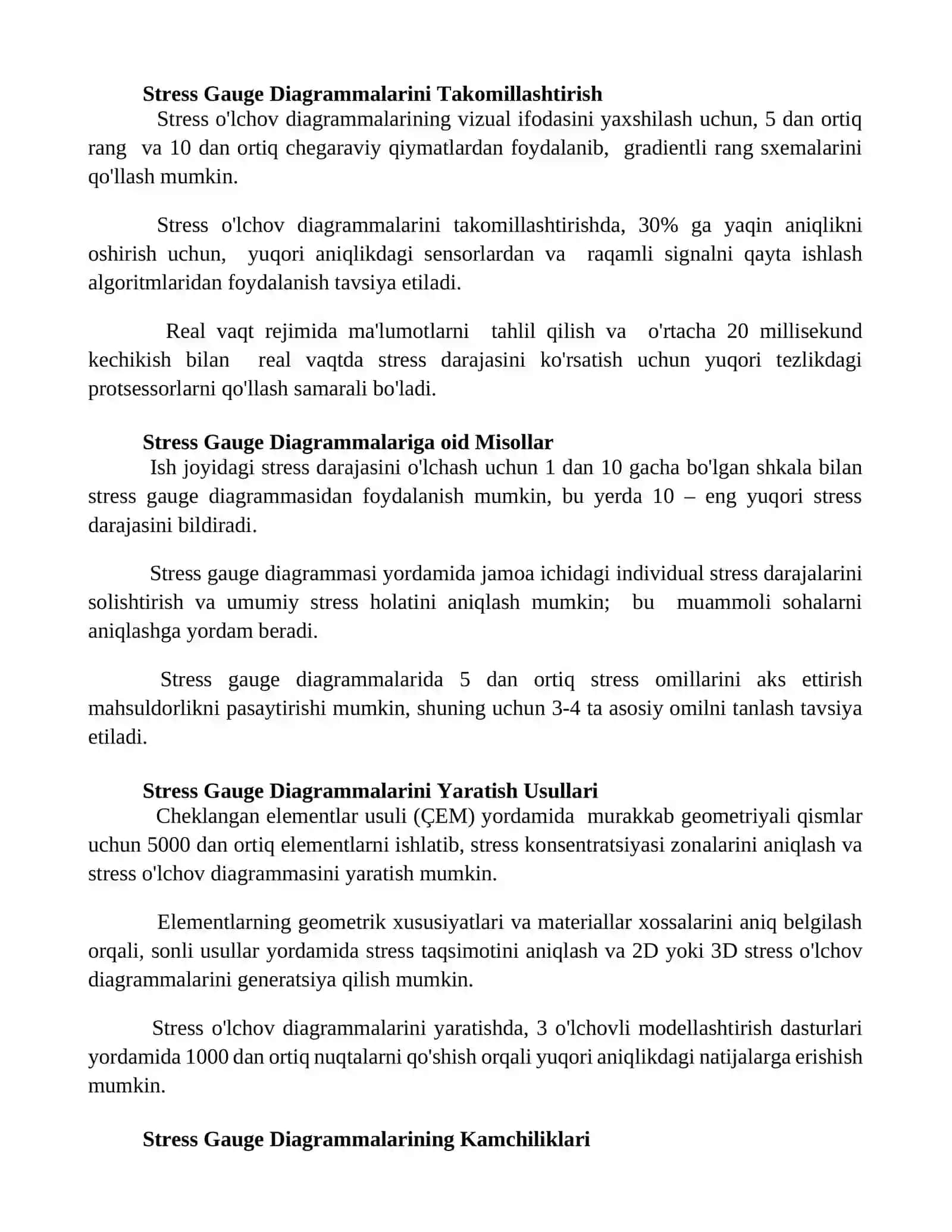 Stress Gauge Diagrammalari Ta'rifi 2