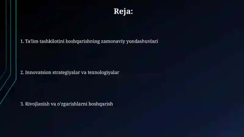 Ta’lim tashkilotini boshqarishga zamonaviy yondashuvlar 2