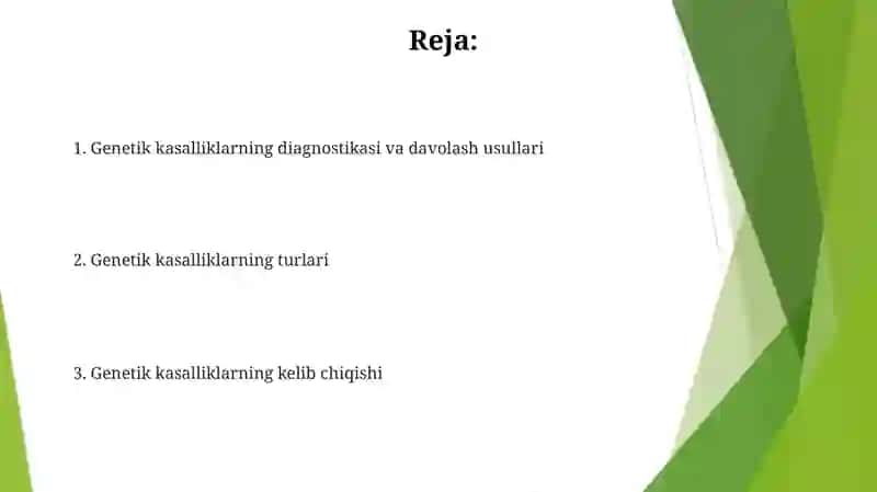 Genetik kasaliklar 2
