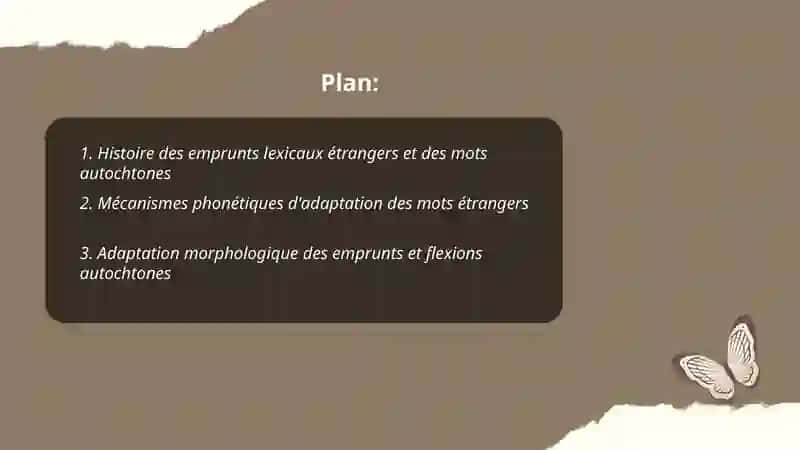 Analyse comparative des mots étrangers et autochtones 2