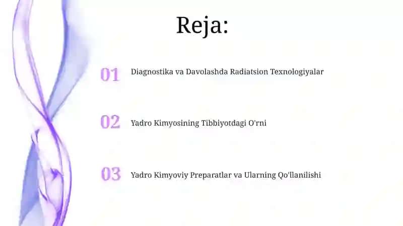 Yadro Kimyosining Tibbiyotdagi O'rni 2