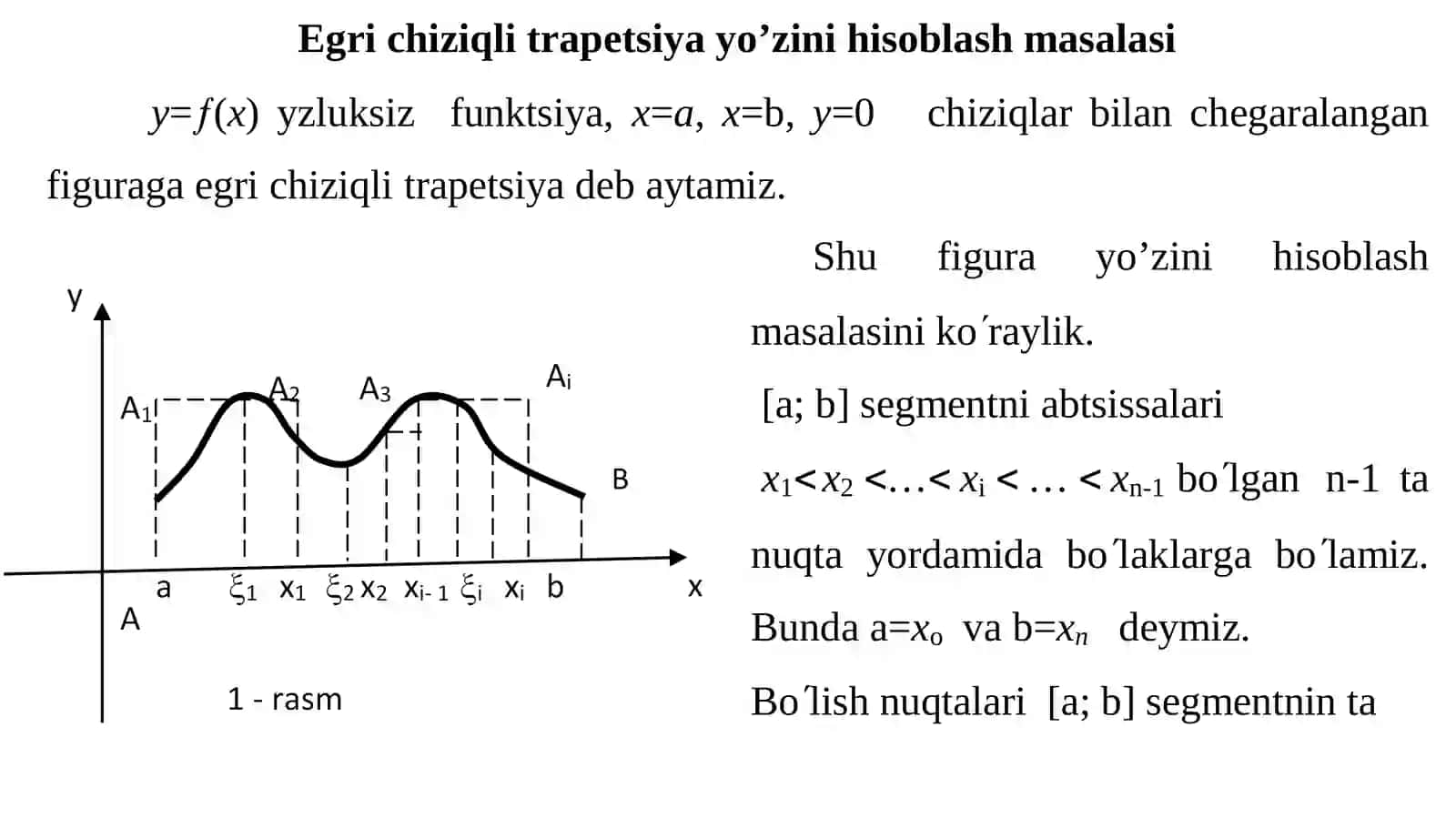 Aniqintegral va unihisoblash usullari 2