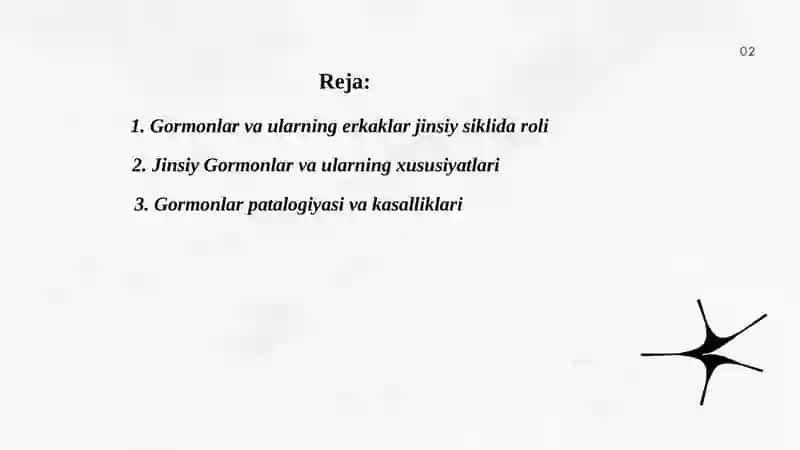 Erkaklar jinsiy siklining gormonal boshqaruv mexanizmi 2