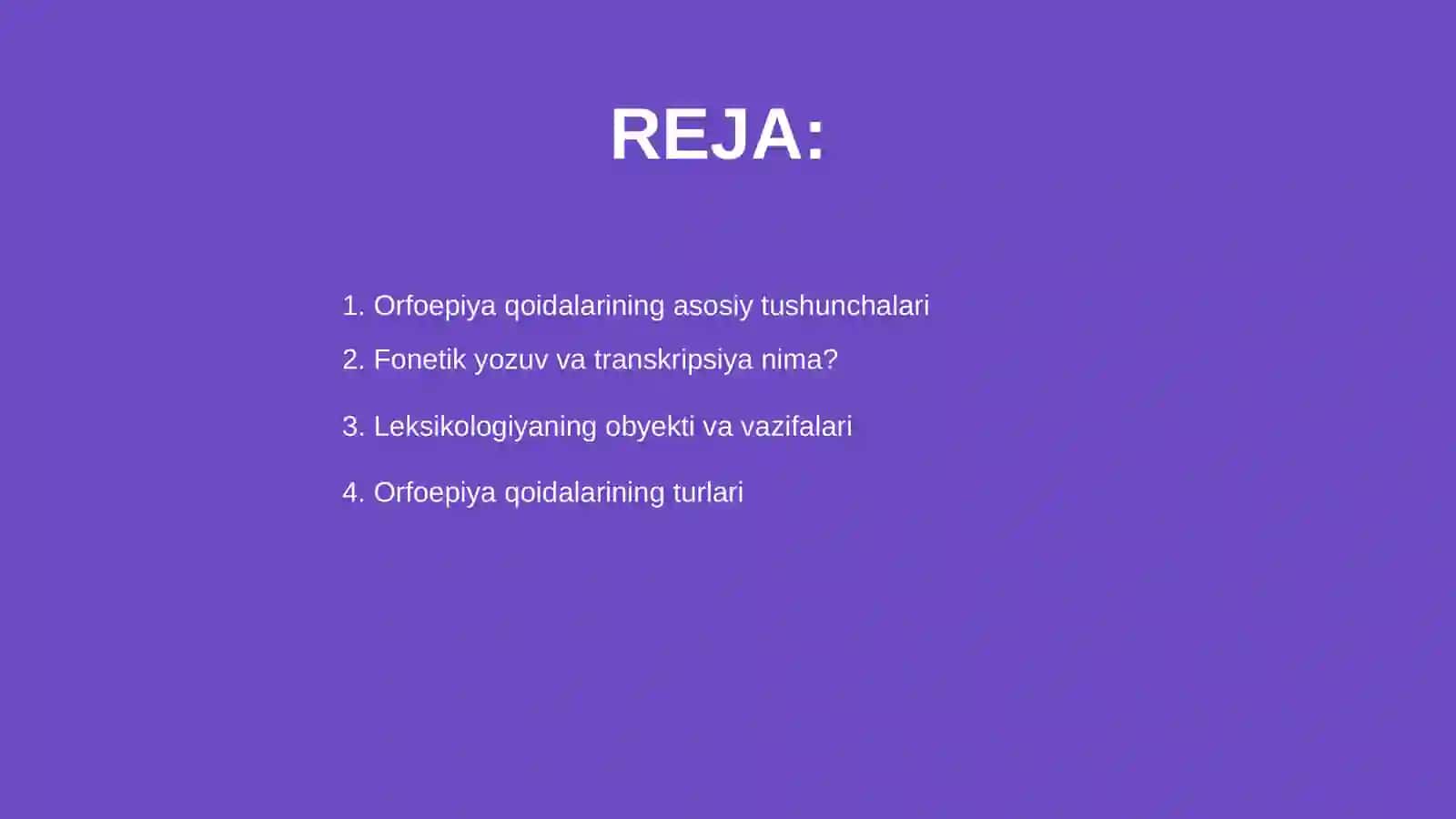 Orfoepiya qoidalari fonetik yozuv (transkripsiya) leksikologiya 2