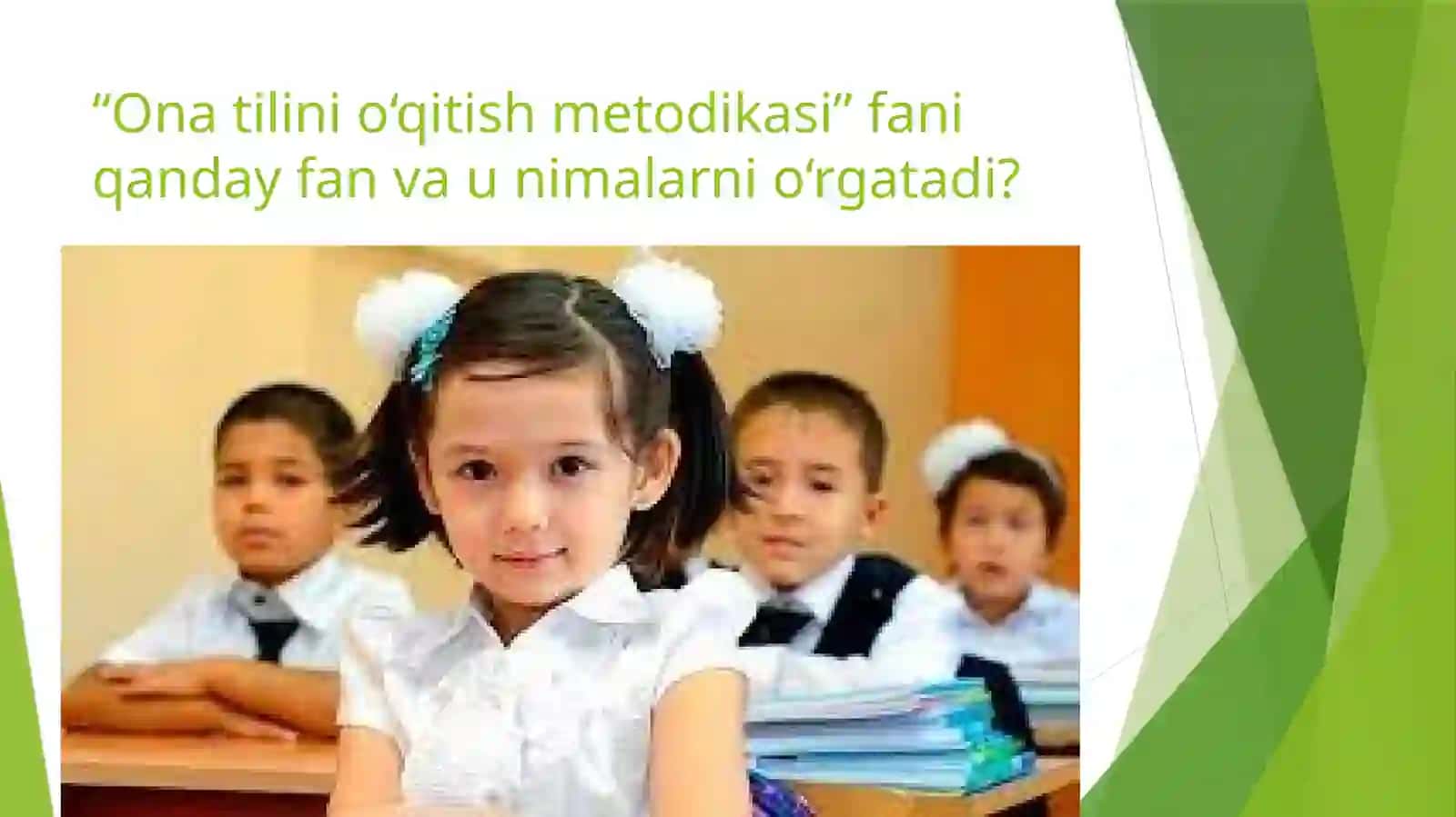 Onatili ni O'qitish Metodikasi 2