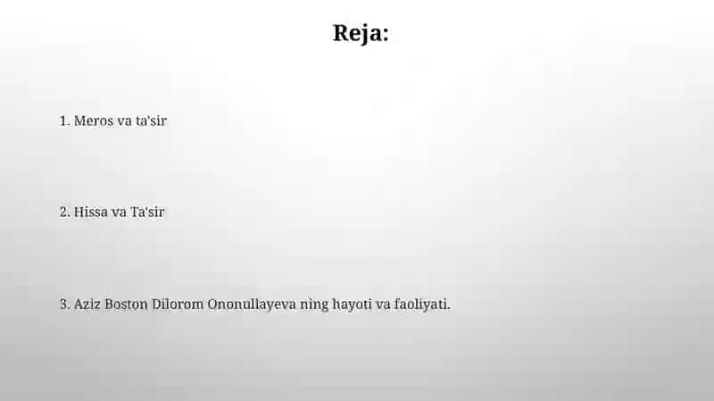Aziz bo'ston Dilorom Ononullayeva 2