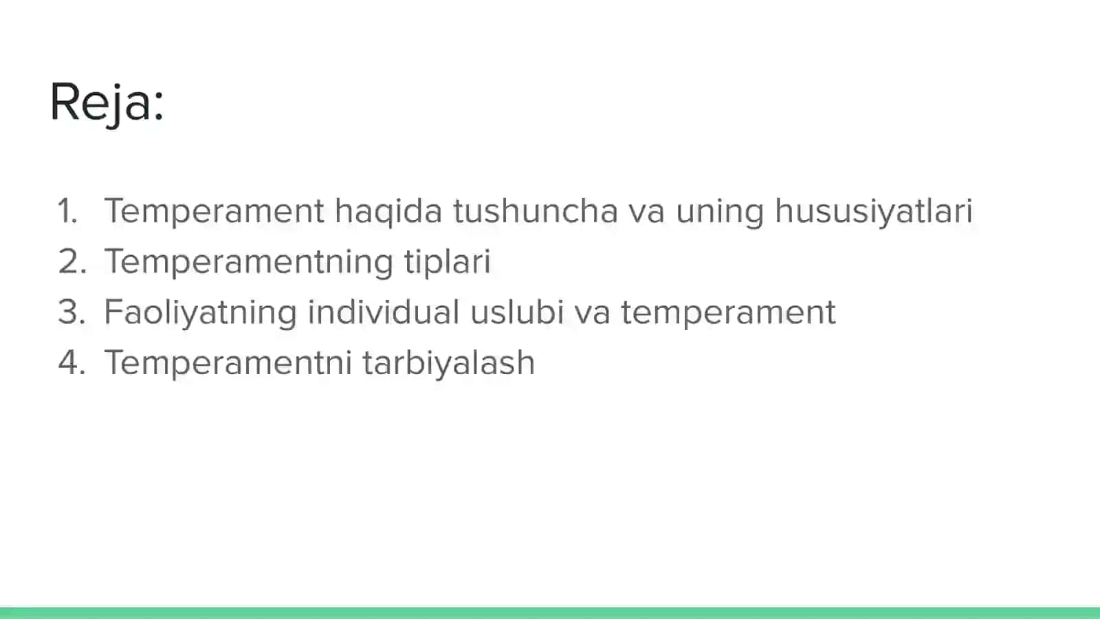 Temperamentlarning shaxs rivojlanishdagi o’rni 2