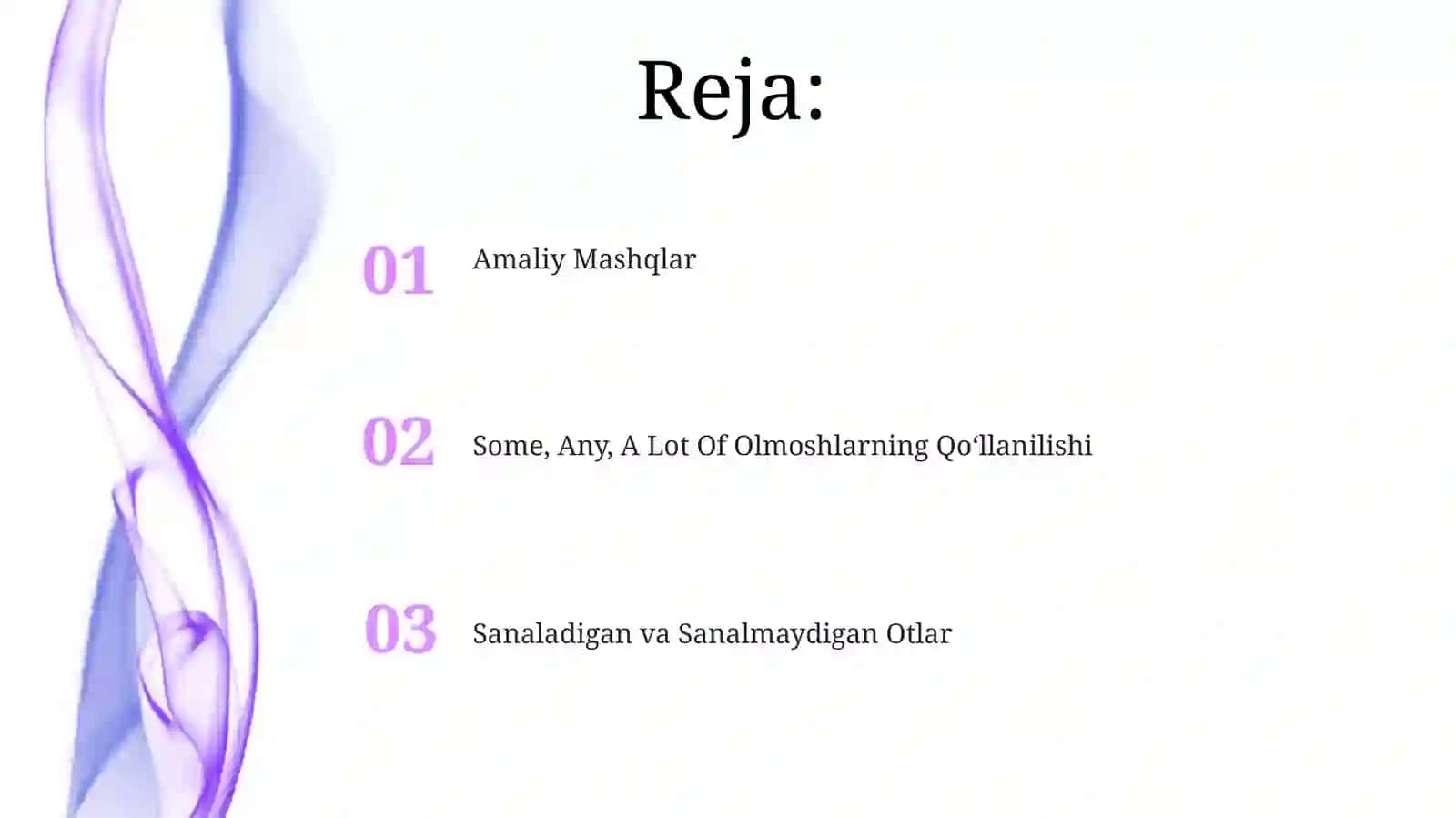 Sanaladigan va Sanalmaydigan Otlar 2