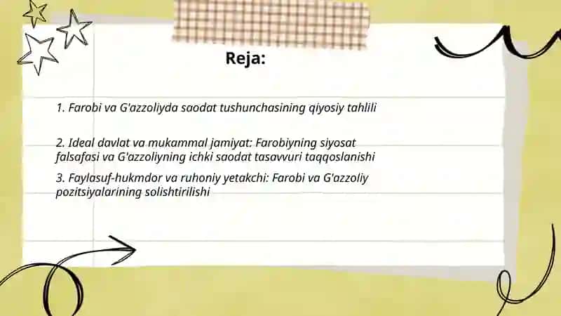 Abu Nasr Farobiyning va G'azzoliyning falsafa ilmiga oid qarashlarining qiyosiy tahlili 2
