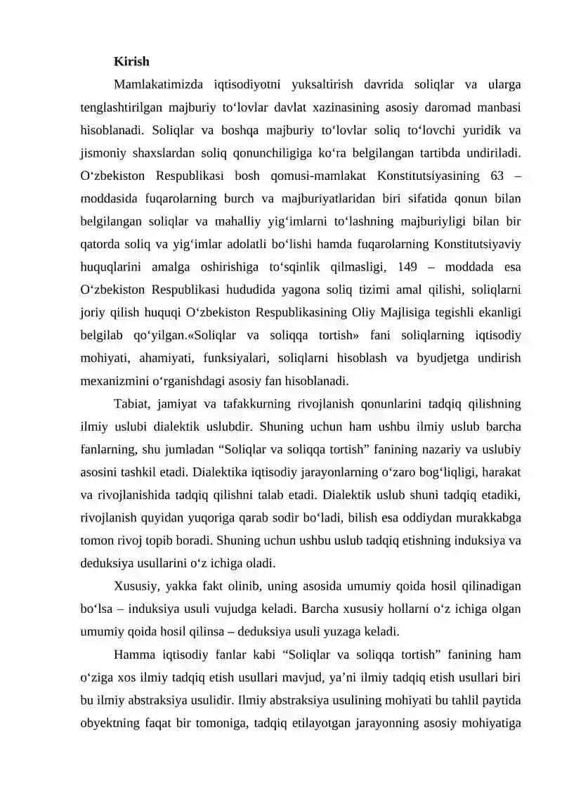 Soliqlar va soliqqa tortish 2