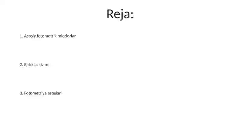 Fotometriya asoslari 2