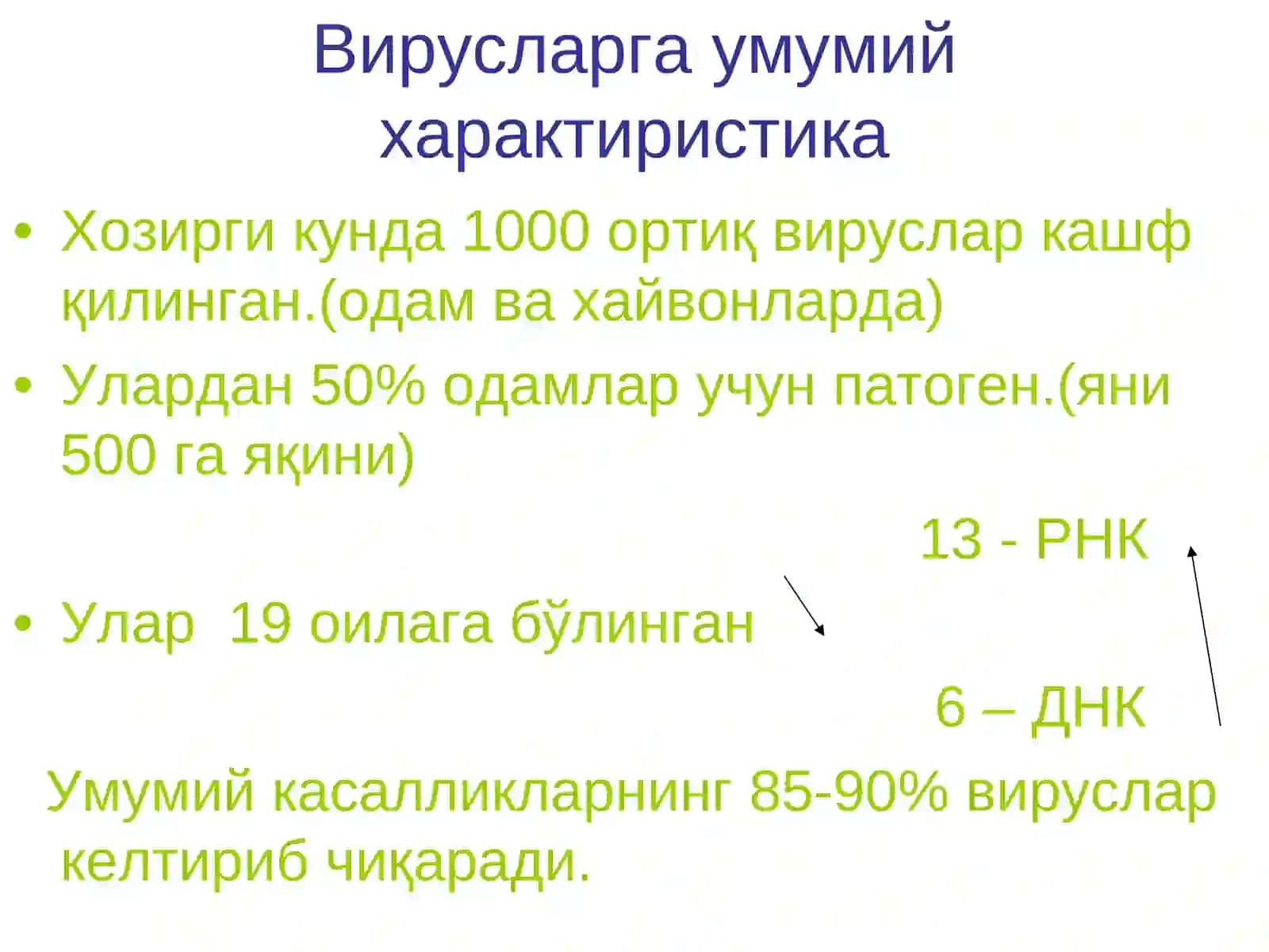 Хусусий вирусология 2