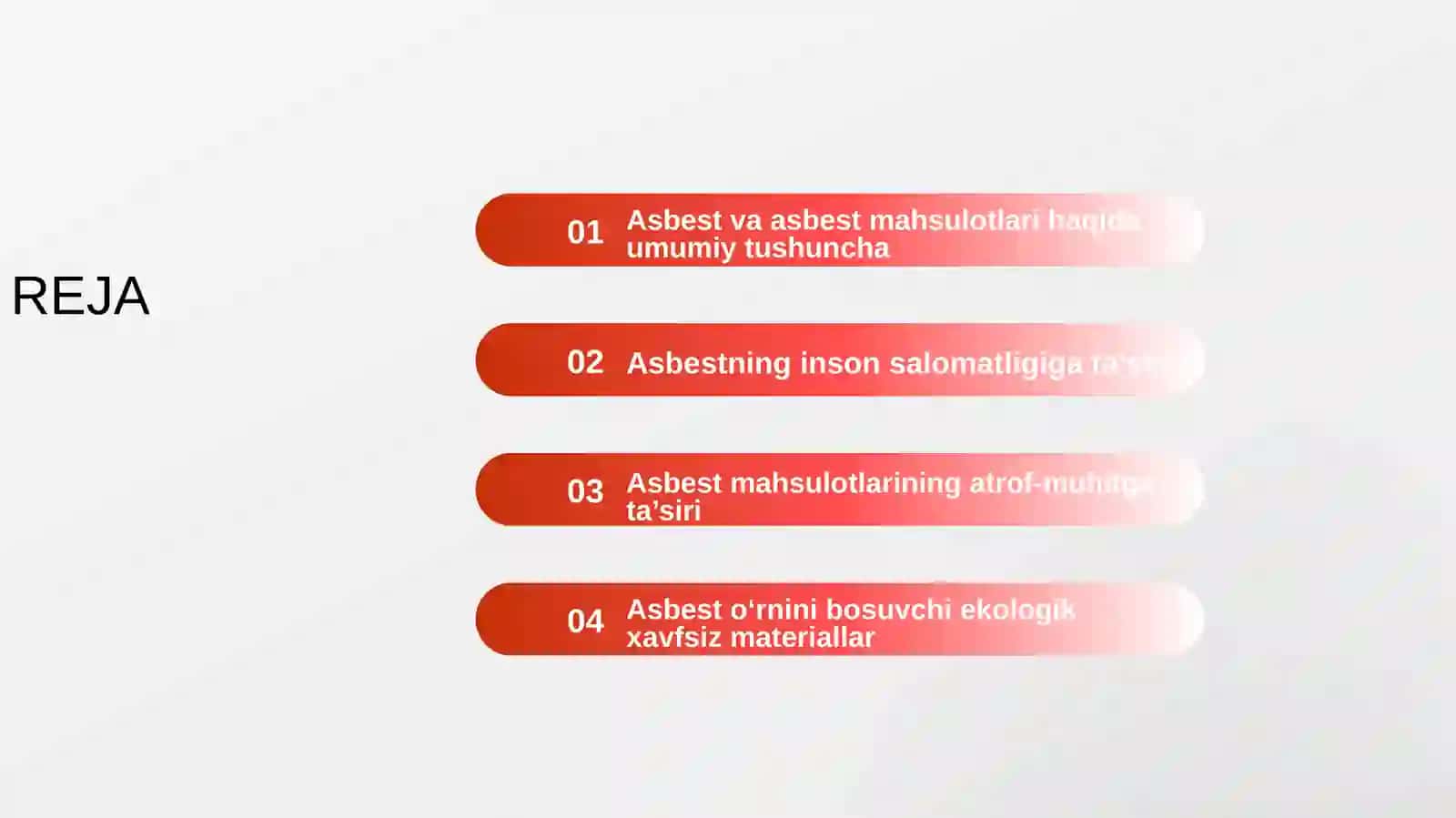 Asbest maxsulotlarining ekologik tasiri 2