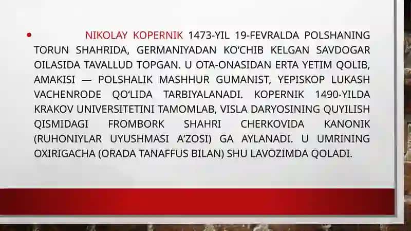 Jordano Bruno, kepler, galileylar Kopernik ishlarining davomchisi 2