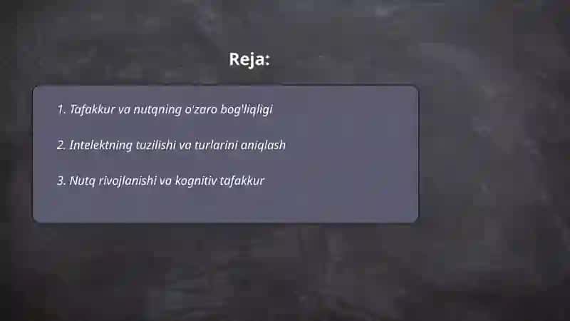 Tafakkur nutq va intelekt 2