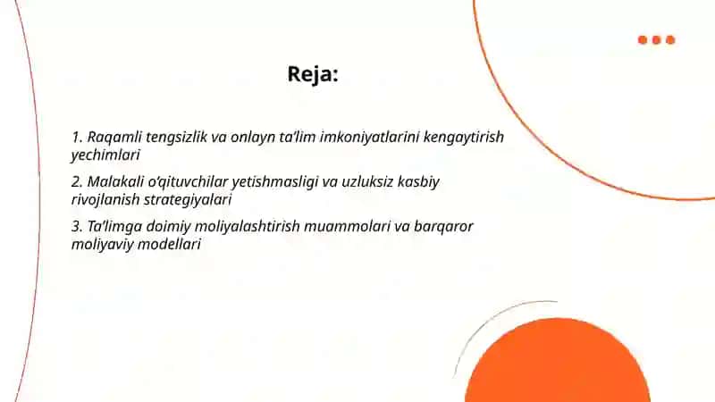 Uzluksiz ta’limdagi global muammolar va yechim yo’llari 2