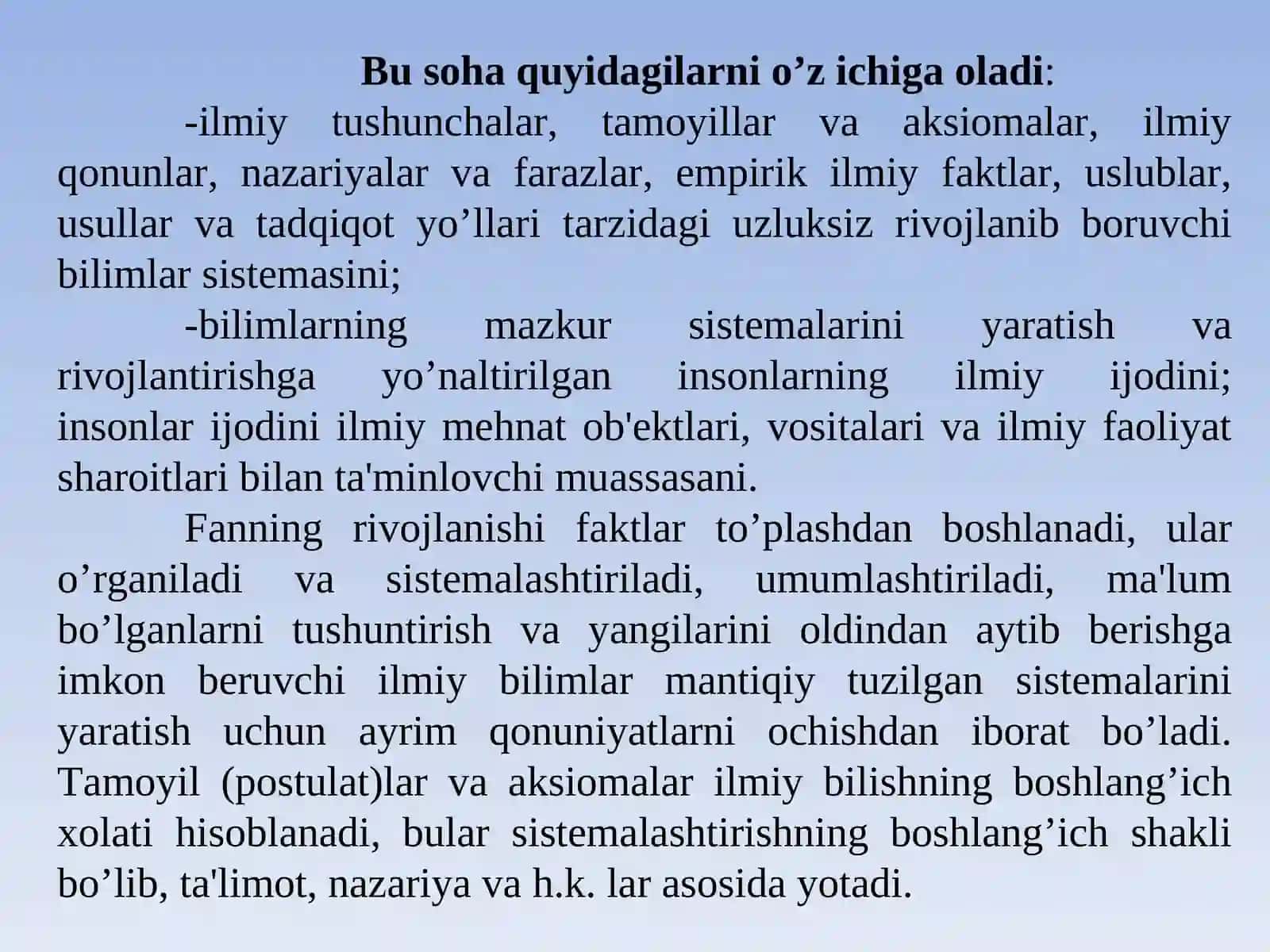 Ilmiy tadqiqot usullari. Ilmiy tadqiqotlar mavzusini tanlash va baholash. 2