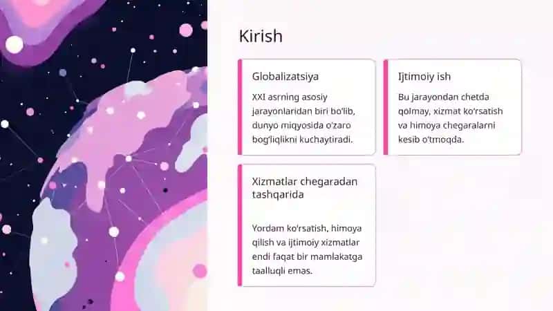Ijtimoiy ish globalizatsiyasi 2