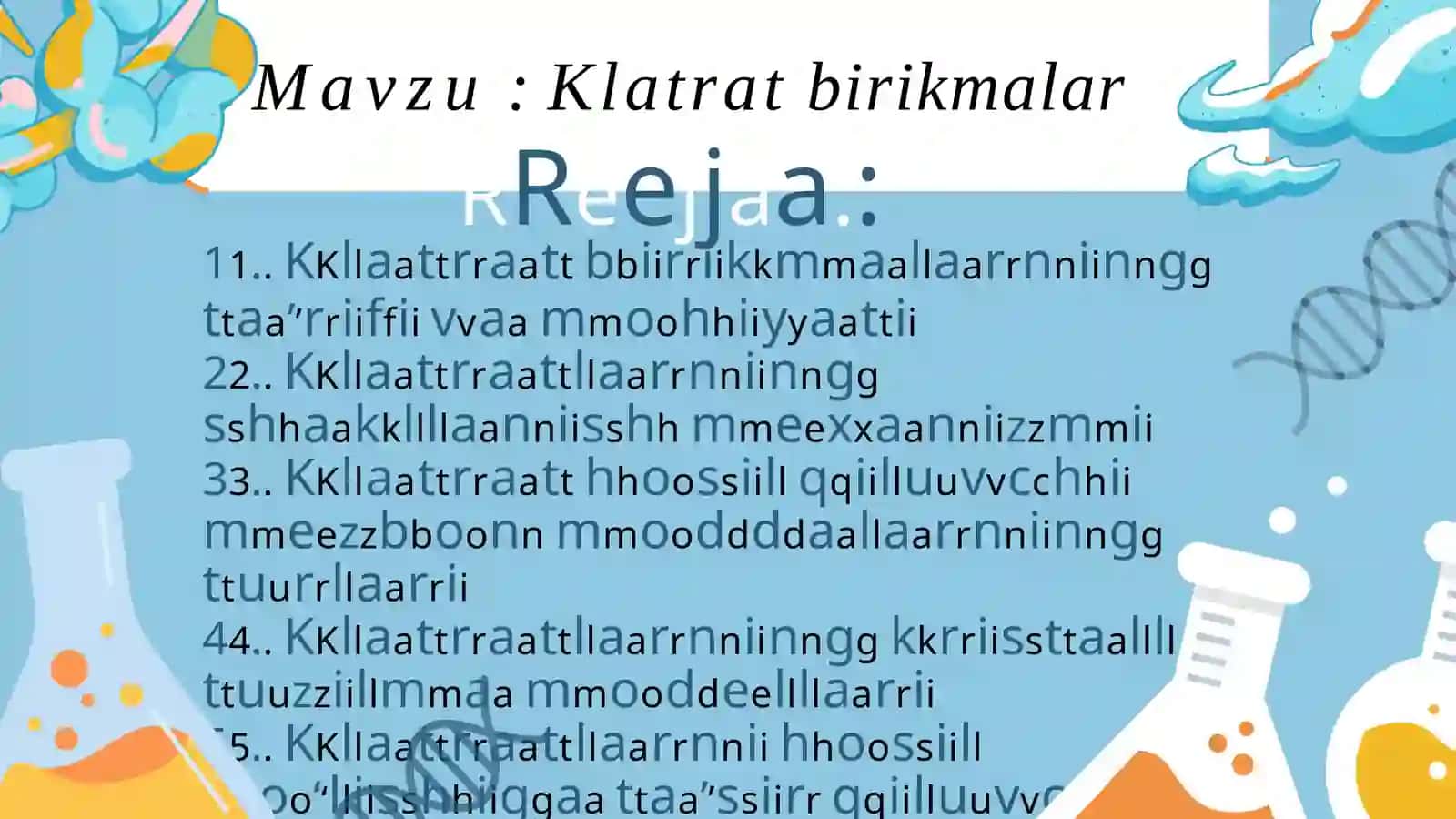 Klatratbirikmalar 2