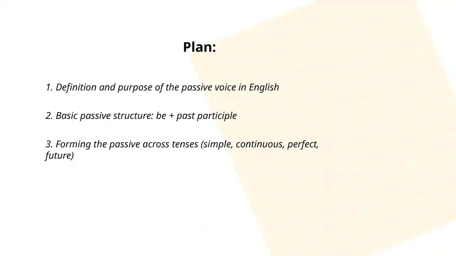 Passive voice 2