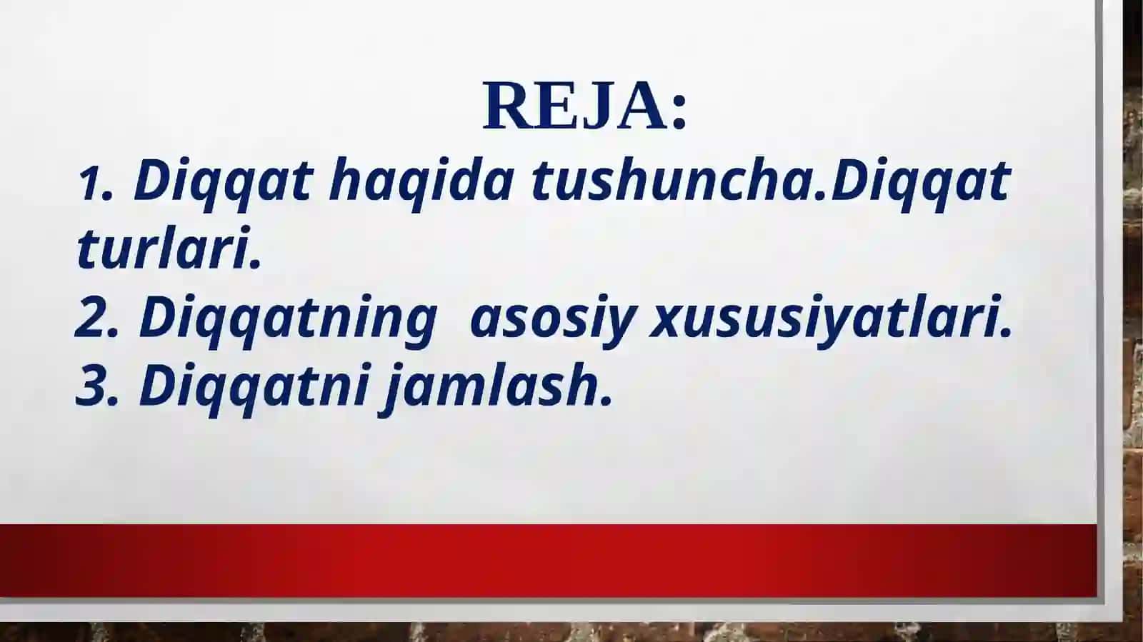 Diqqat psixologik jarayon sifatida 2