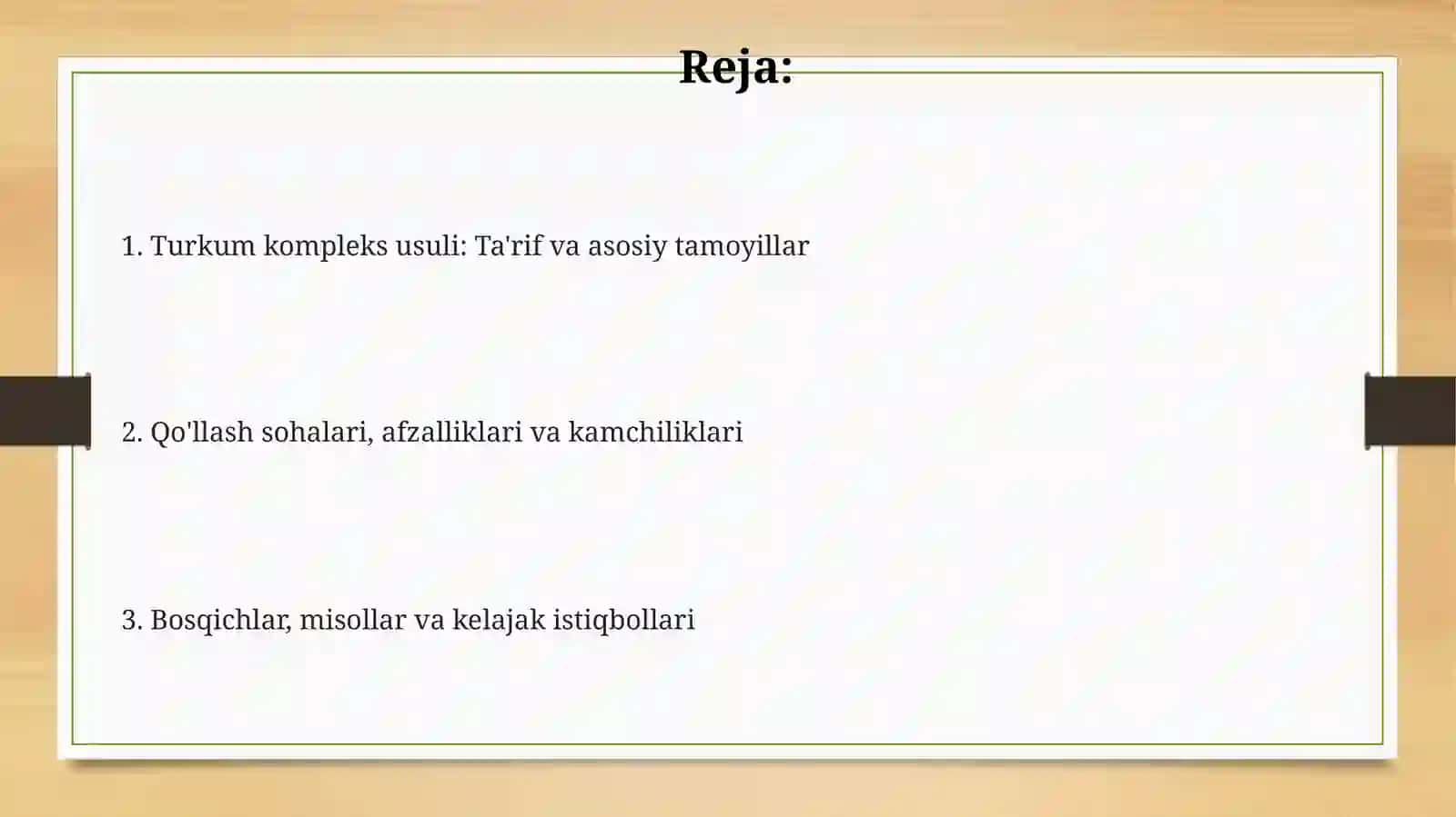 Turkum kompleks usulini oʻrganish 2