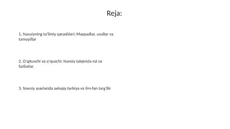 Alisher Navoiyning pedagogik qarashlari 2