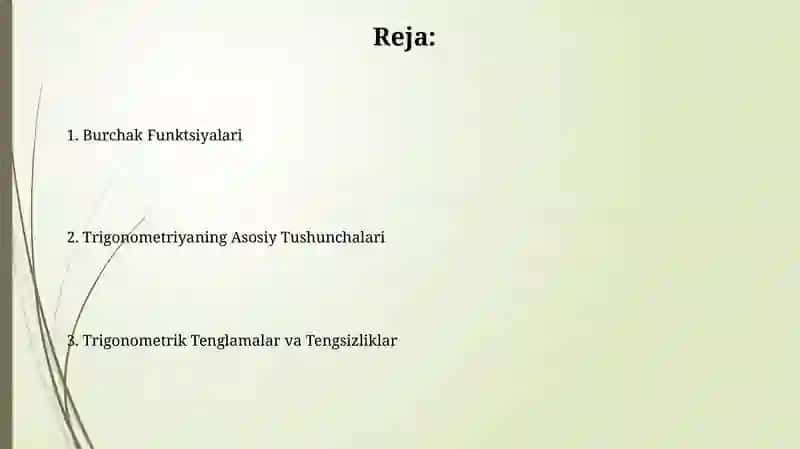 Boshlang'ich trigonometriya 2
