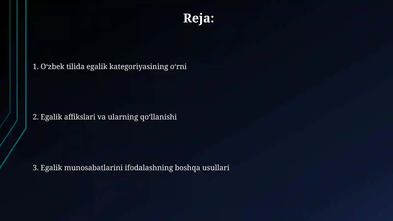 O'zbek tilshunosligida egalik kategoriyasining o'rganilishi 2