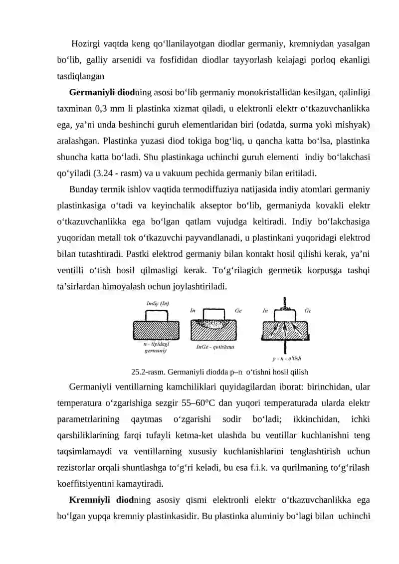 Yarim o’tkazichli diodlar 2