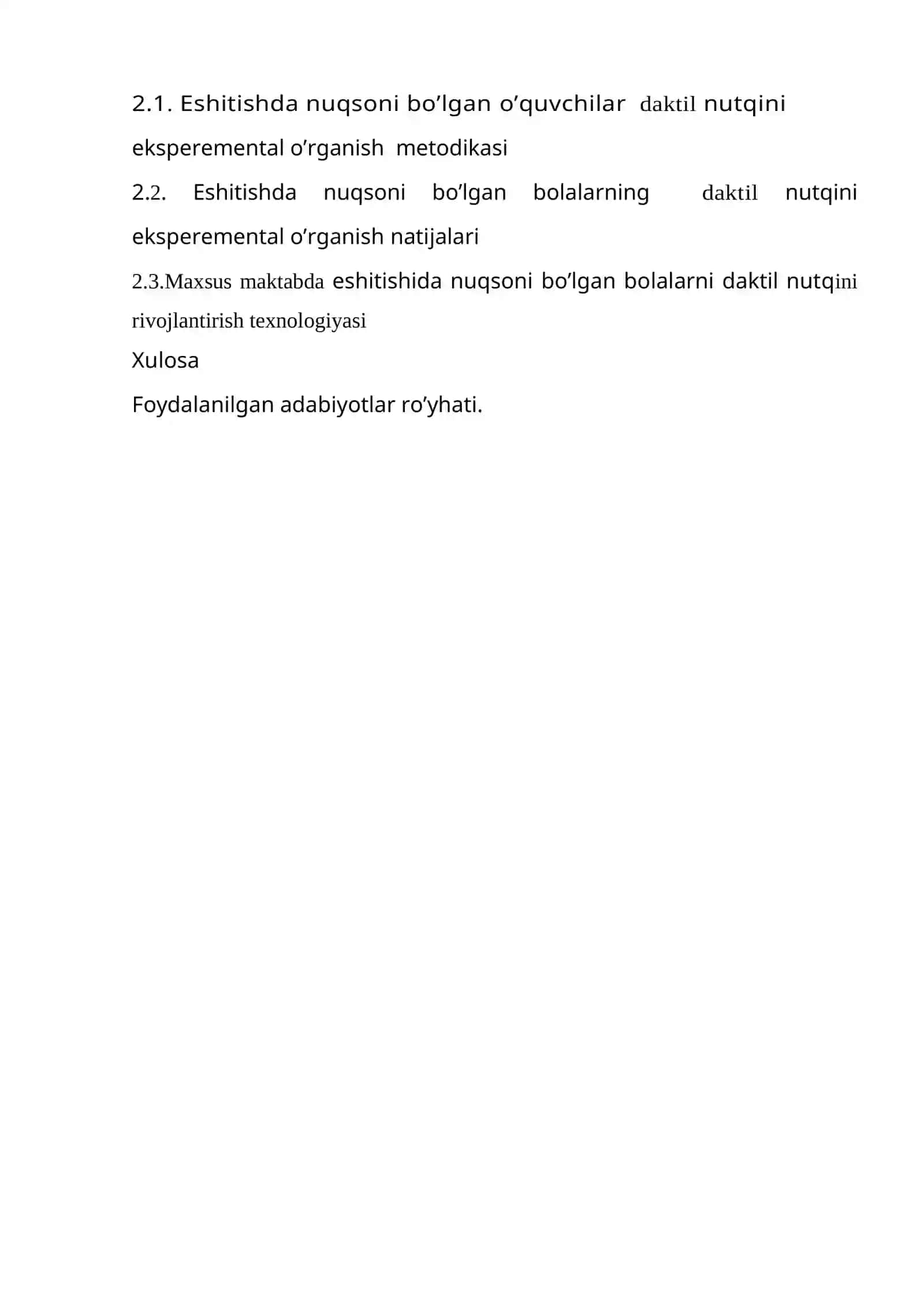 Кар болалар мактабида дактил нутқига ўргатиш иши мазмуни, услублари 2