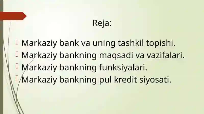 Markaziy bank va uning funksiyalari 2