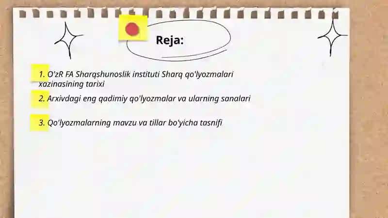 Sharq qo'lyozmalari xazinasi 2