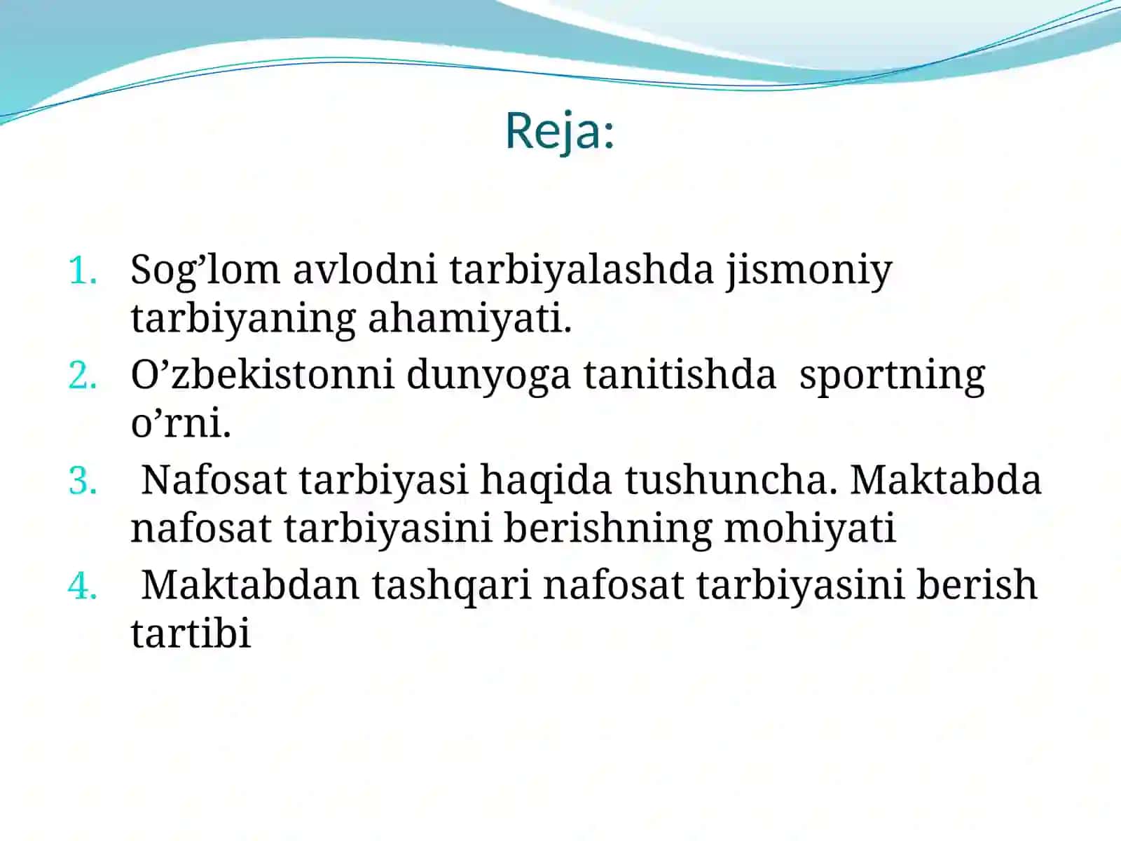 O’QUVCHILARNING JISMONIY VA ESTETIK TARBIYASI 2
